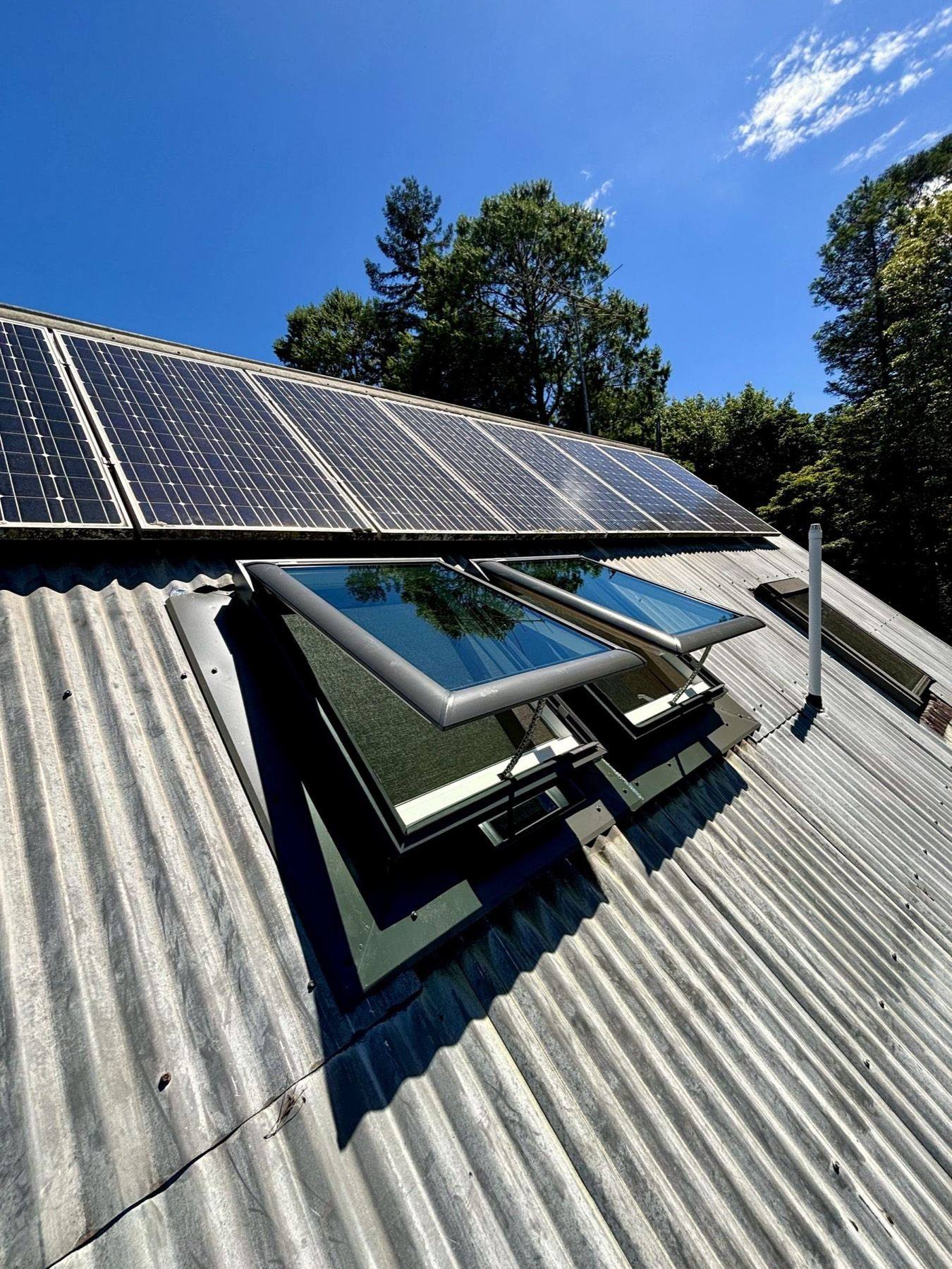 New twin skylights after replacing failed units